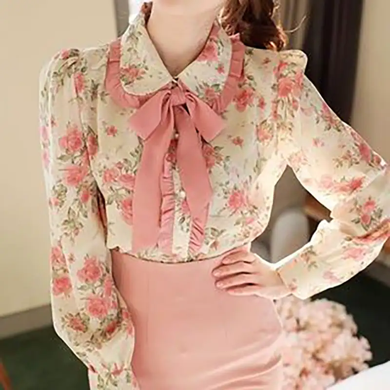 شومیز مجلسی یقه کراواتی زنانه