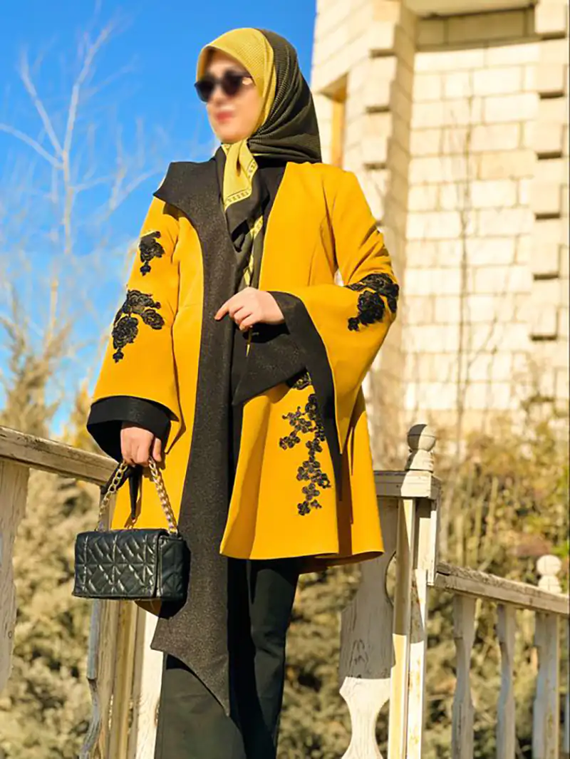  استایل جذاب و تابستانی با مانتو زرد