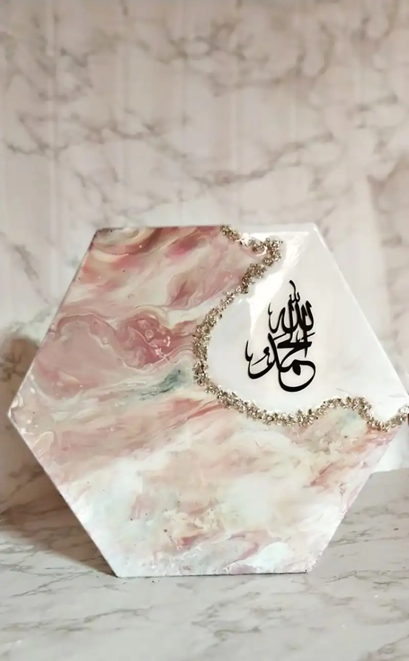 تابلو مدل رزینی طرح مذهبی