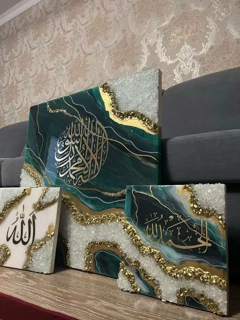 تابلو مدل رزینی طرح مذهبی