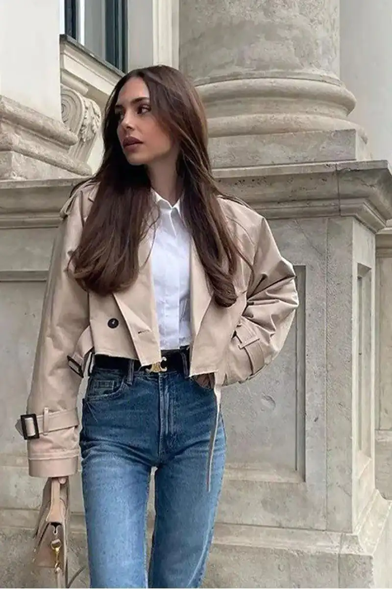 کراپ کت شیک جذاب زنانه