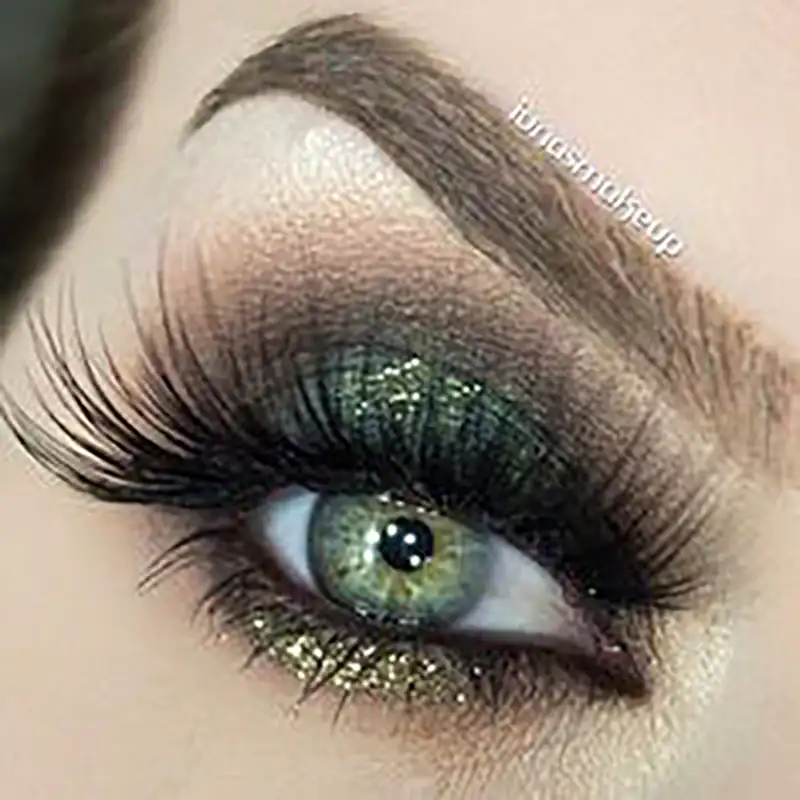 میکاپ چشم با سایه سبز