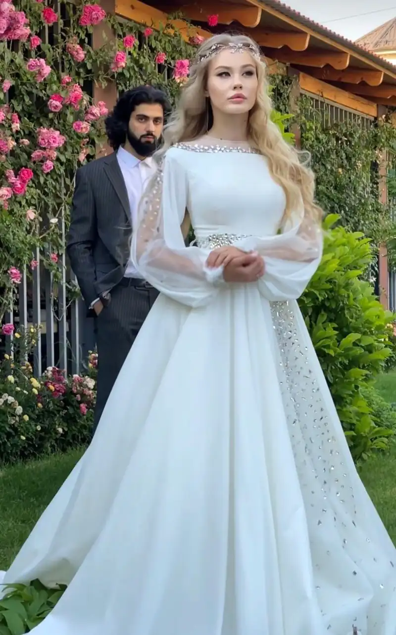 مدل لباس عروس اروپایی ساده و شیک