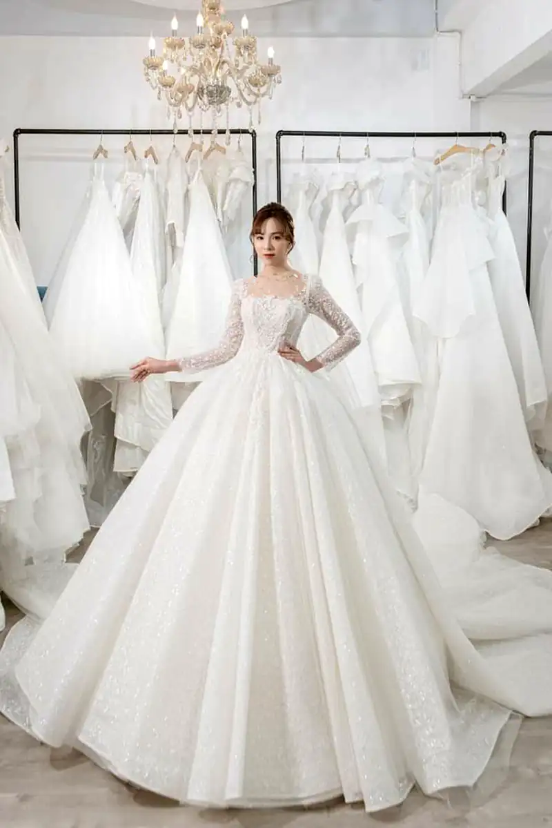 مدل لباس عروس پف دار شیک 