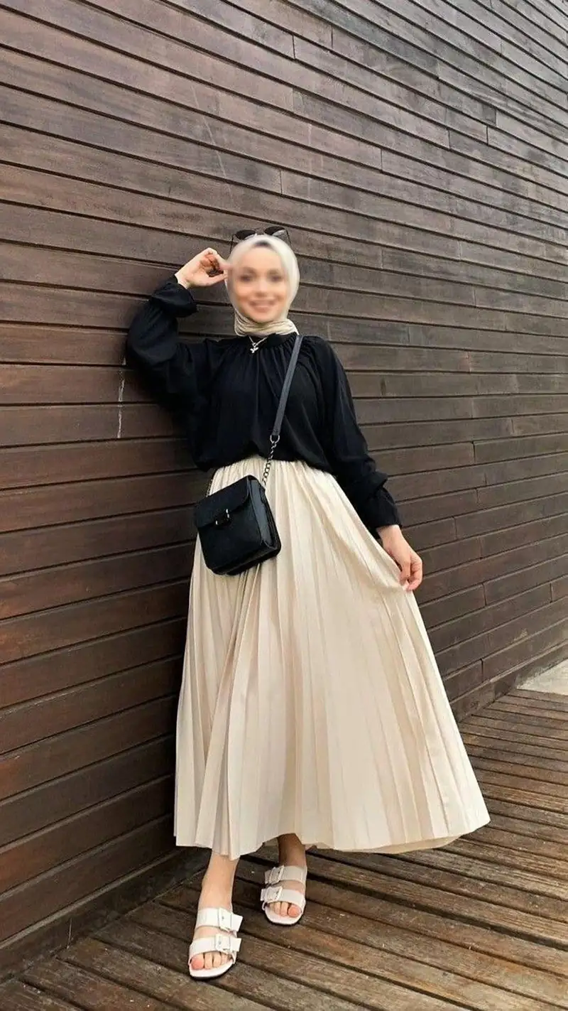 مدل دامن پلیسه بلند زنانه