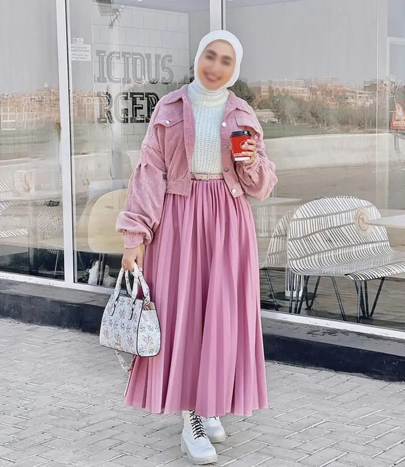 مدل دامن پلیسه بلند زنانه