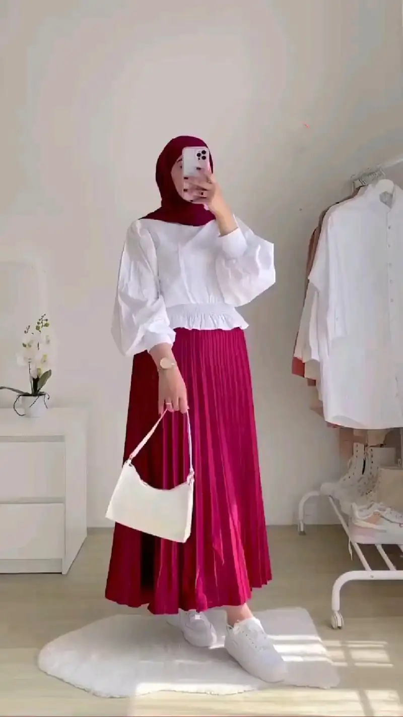 مدل دامن پلیسه بلند زنانه