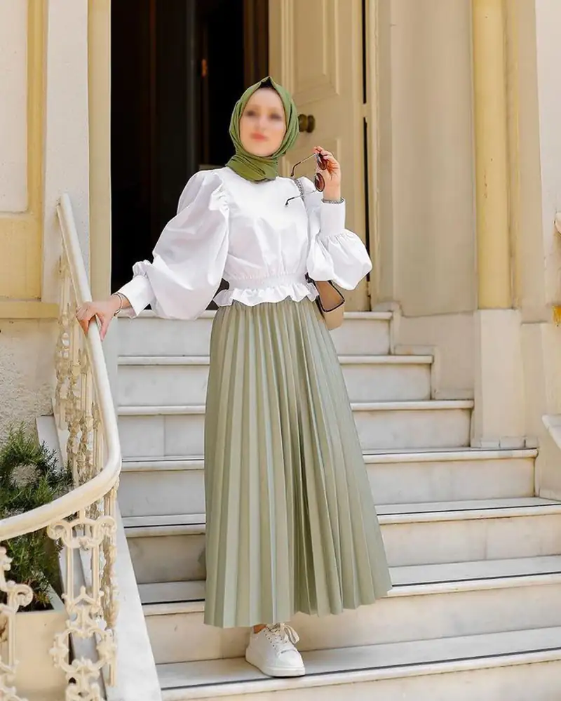 مدل دامن پلیسه بلند زنانه