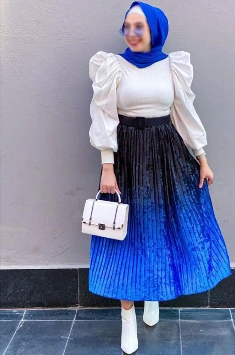 مدل دامن پلیسه بلند زنانه