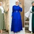 مدل پیراهن بلند زنانه شیک مد روز با طرح های ساده و مجلسی