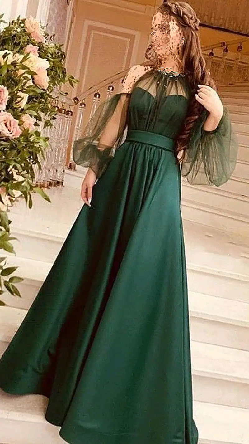 پیراهن ساتن امریکایی مجلسی