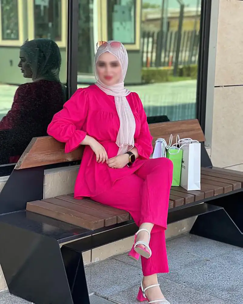 ست مانتو شلوار نخی لینن