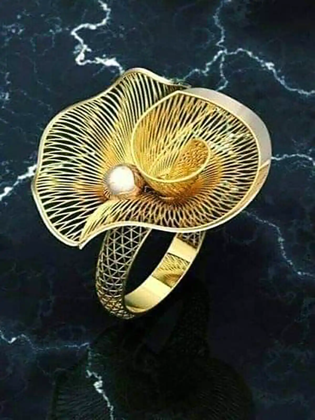 انگشترگل سه بعدی