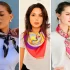 دستمال گردن زنانه ساتن؛ 15 ایده برای ست کردن با لباس‌های مختلف