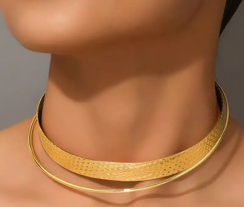 گردنبند چوکر طلا سنگین