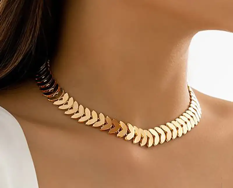 گردنبند چوکر طلا سنگین