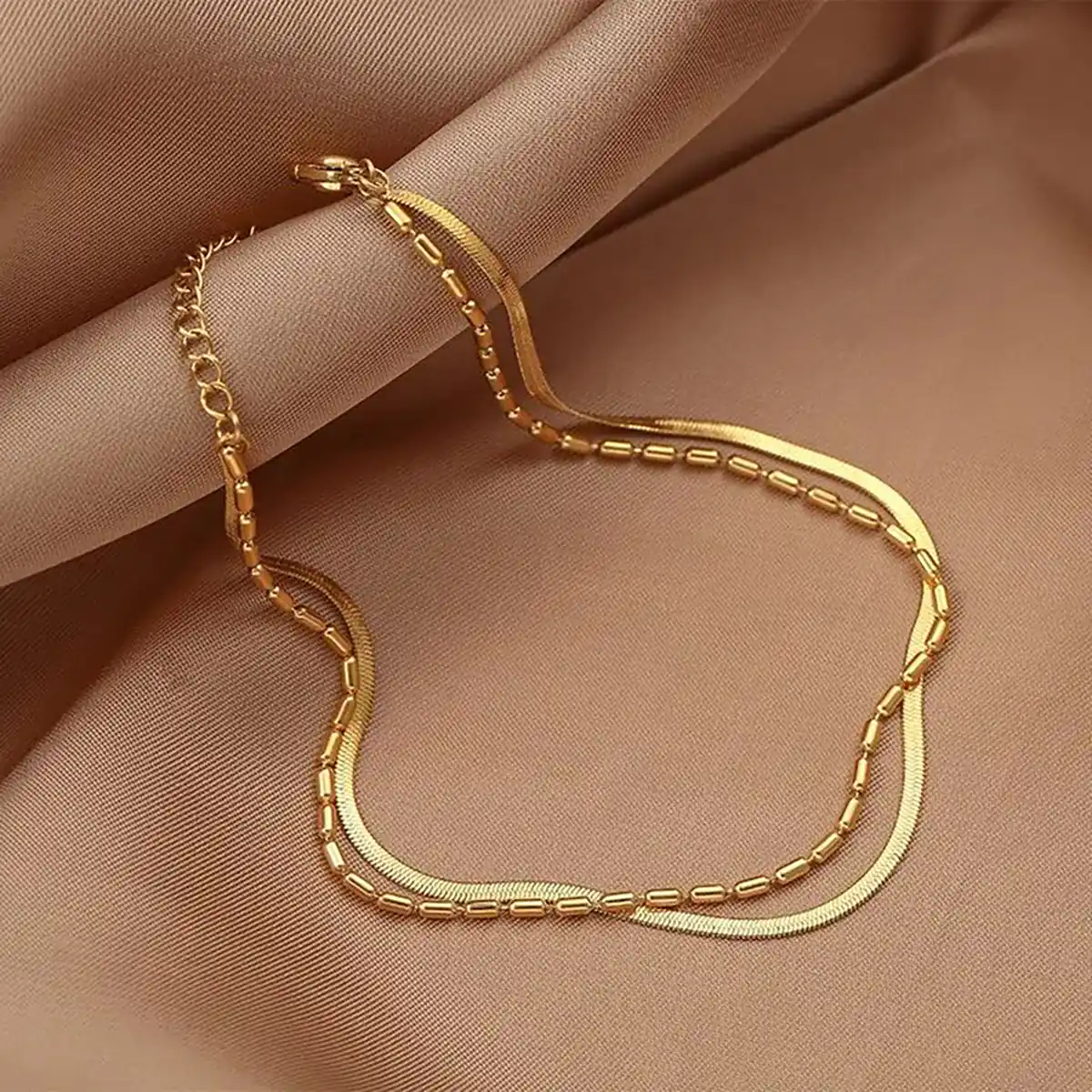 گردنبند زنجیری طلا ماری