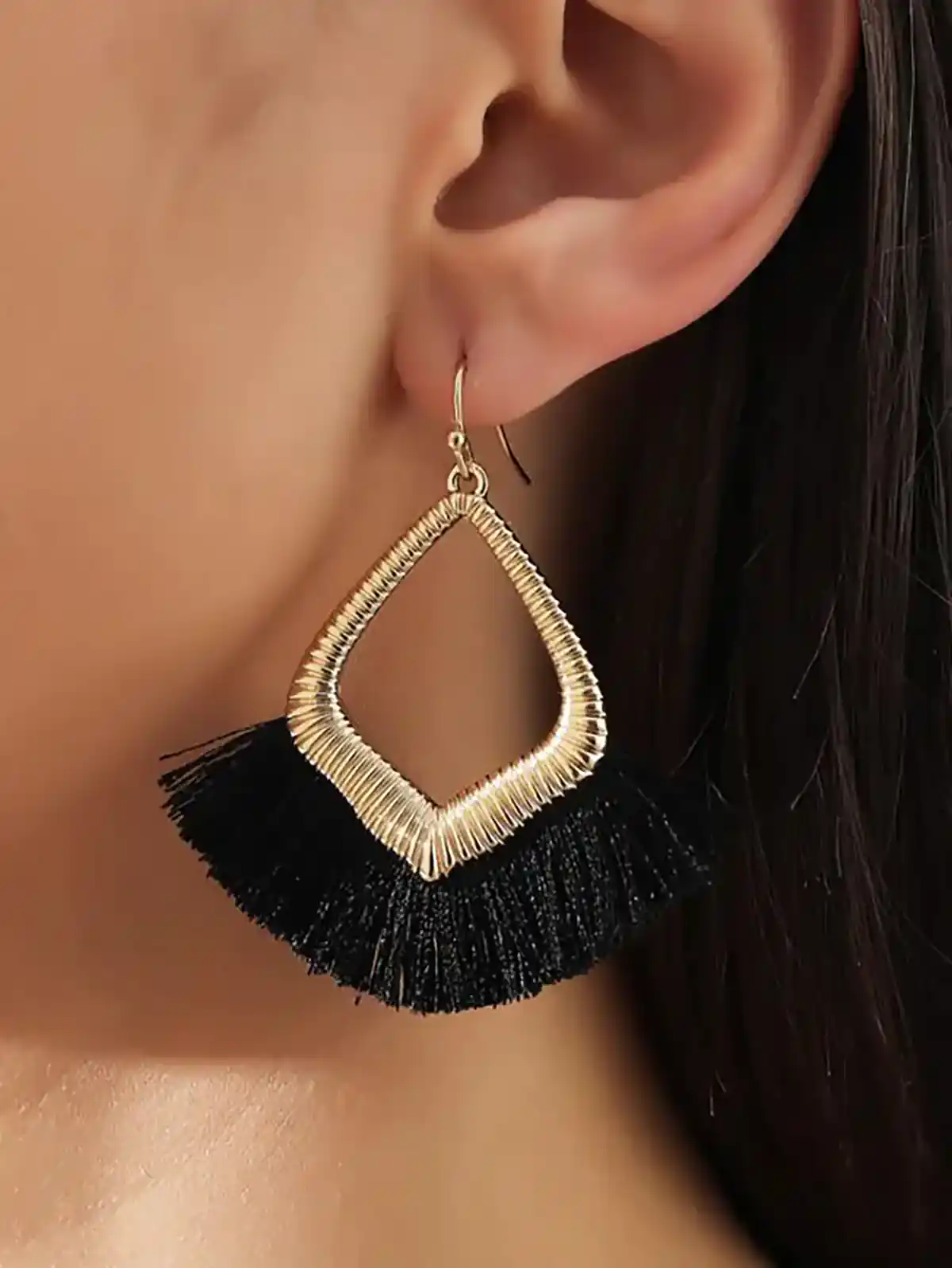 گوشواره اورسایز حلقه ای بوهو