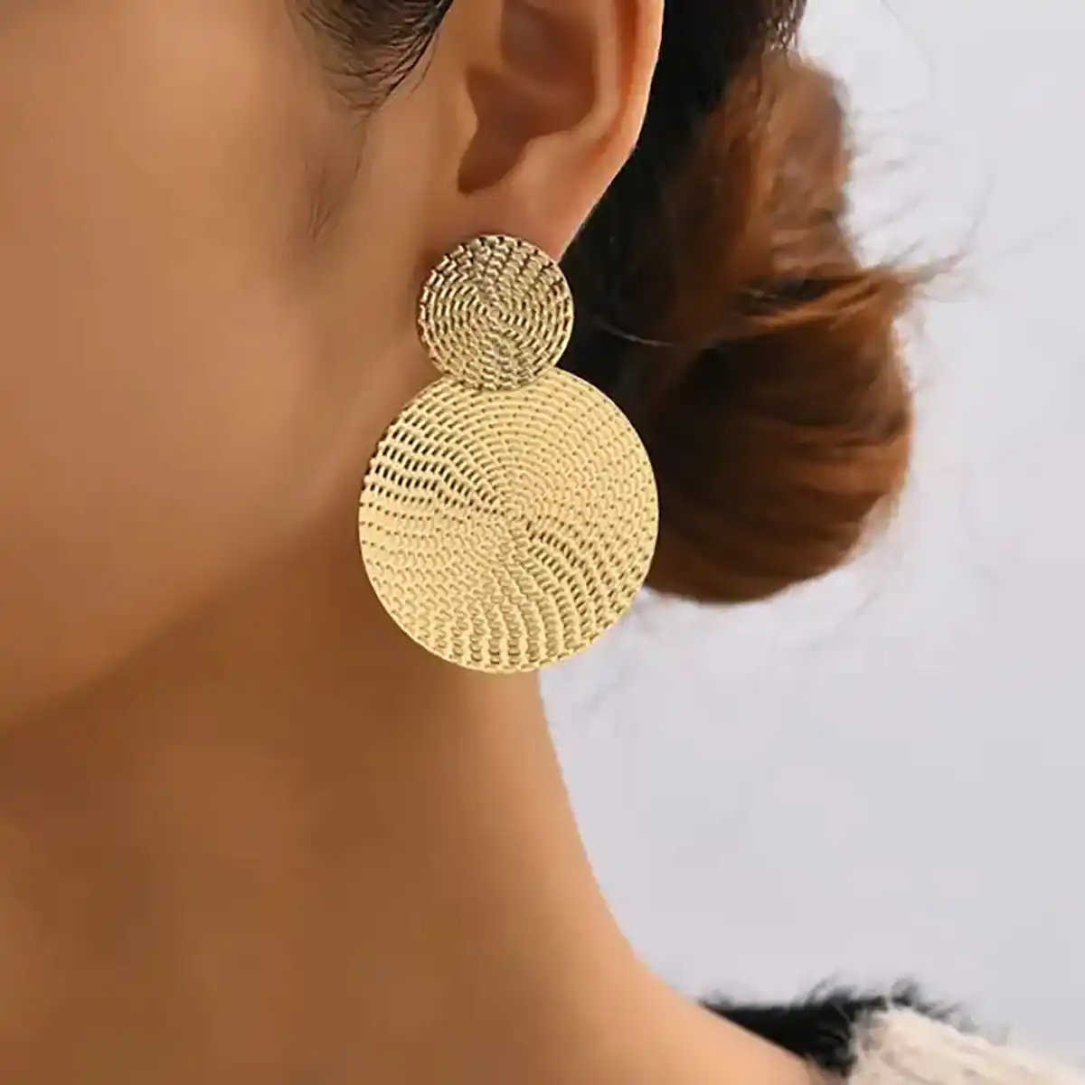 گوشواره اورسایز حلقه ای بوهو