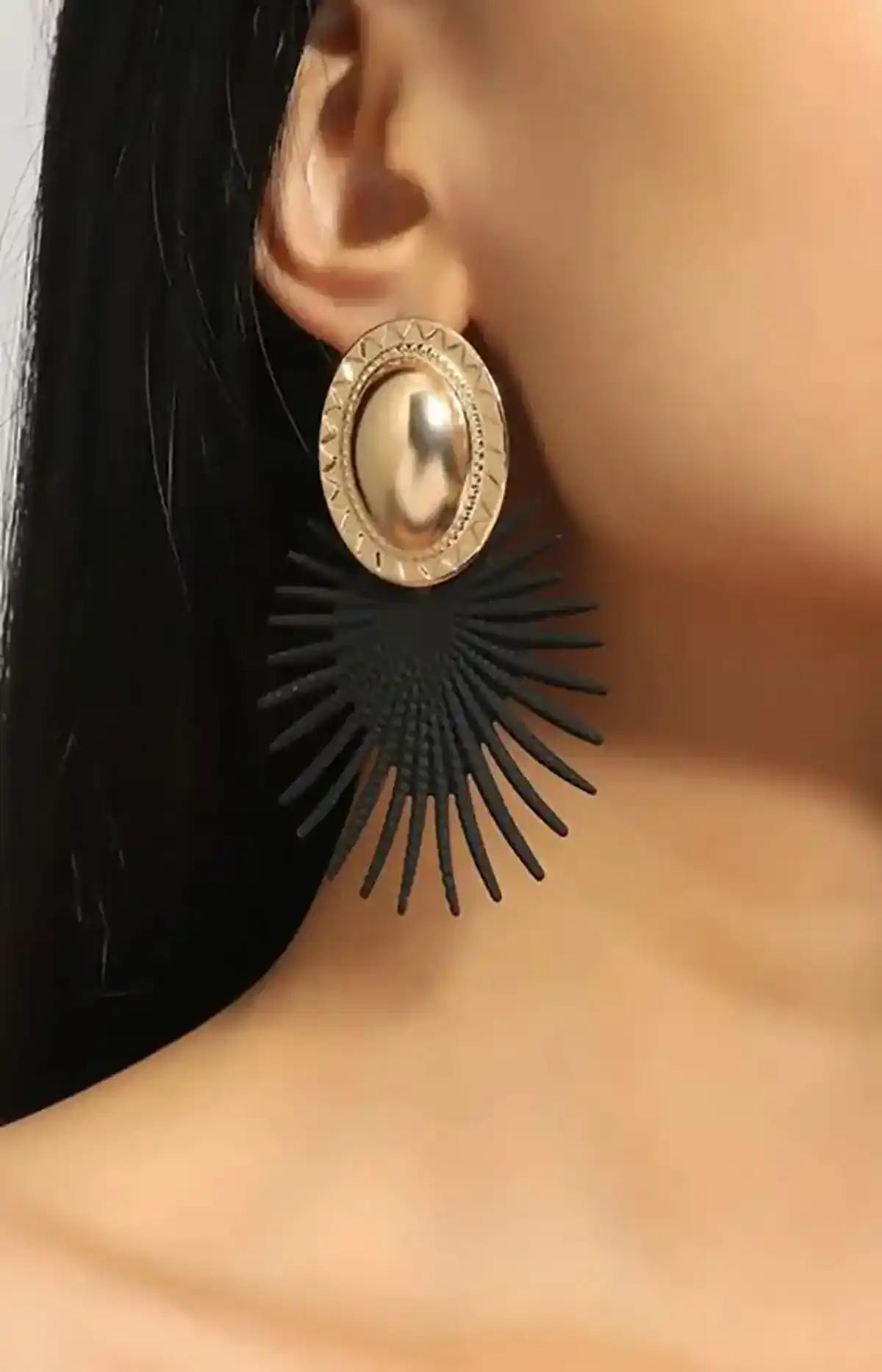 گوشواره اورسایز حلقه ای بوهو