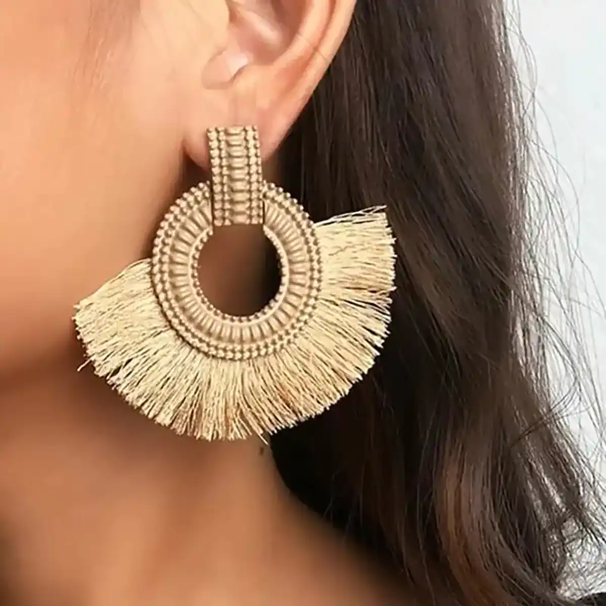 گوشواره اورسایز حلقه ای بوهو