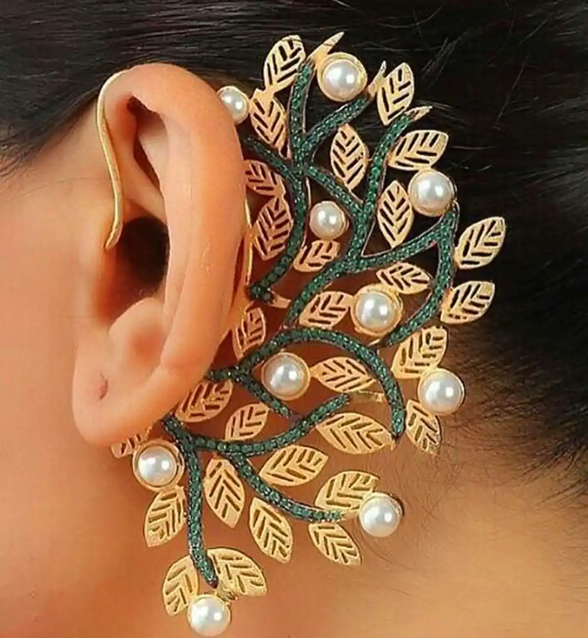 گوشواره طاووسی طلا