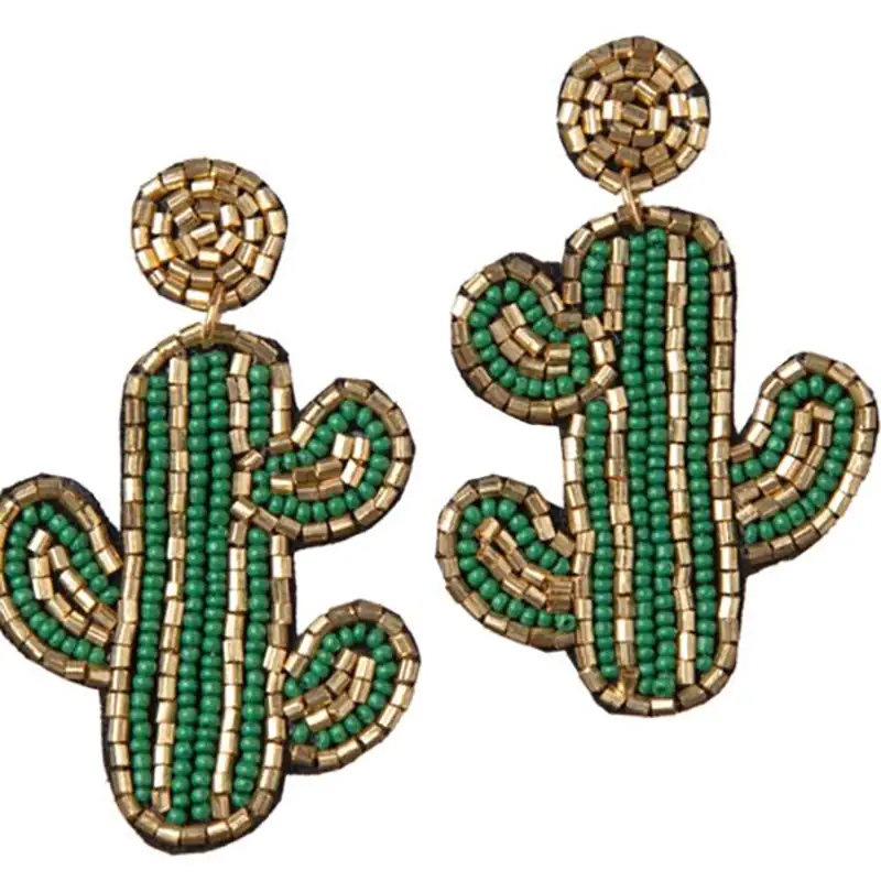 گوشواره دخترانه طرح کاکتوس