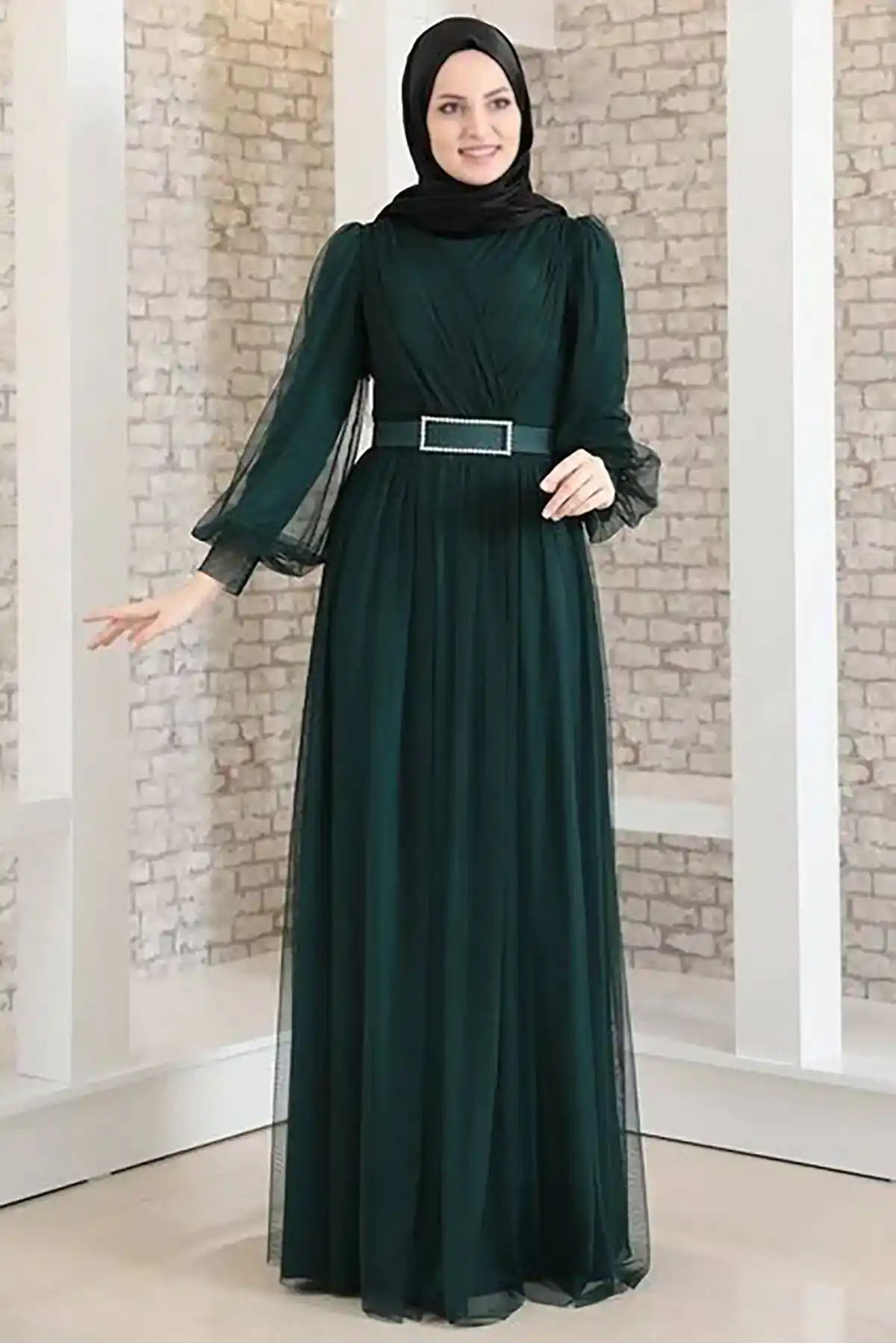 لباس مجلسی حجابی بلند