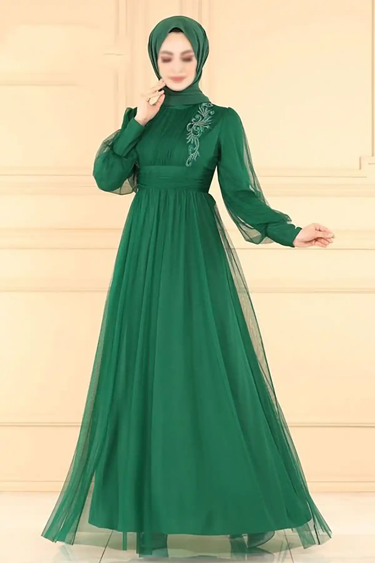 لباس مجلسی حجابی بلند