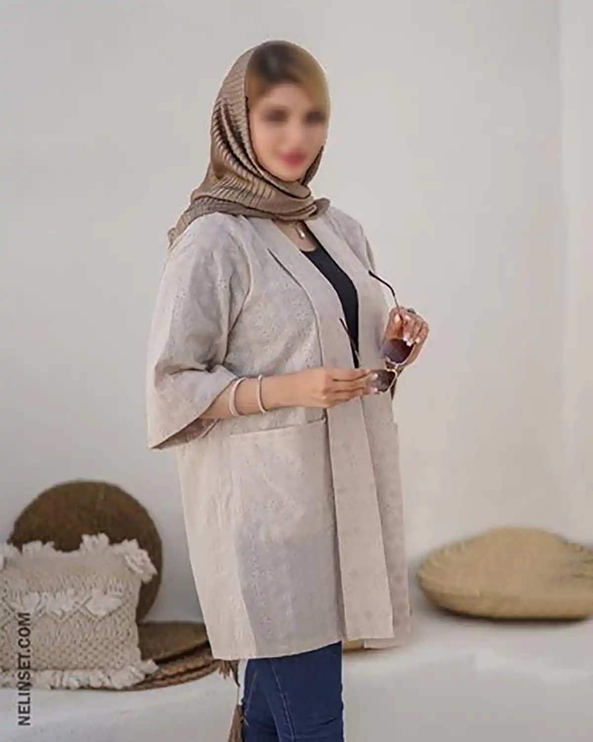 مانتو کتی کرپ کریستال
