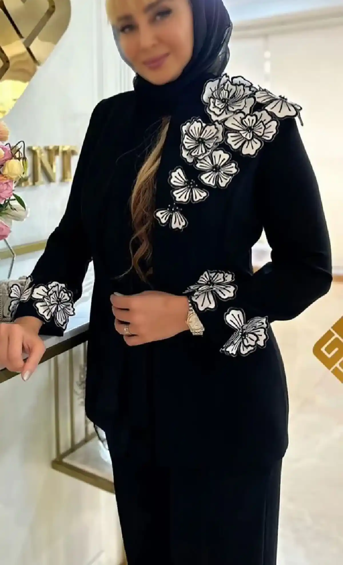 مانتو لاکچری مشکی محرمی