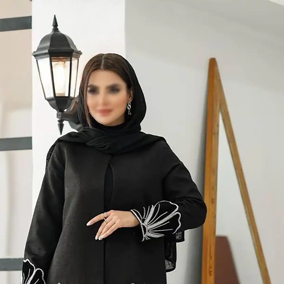 مانتو لاکچری مشکی محرمی