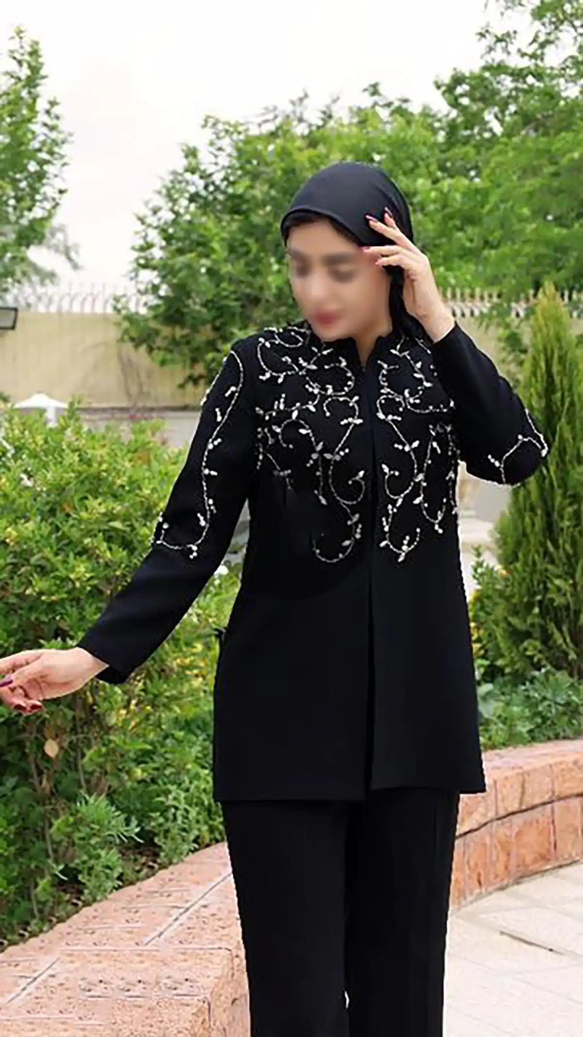 مانتو لاکچری مشکی محرمی