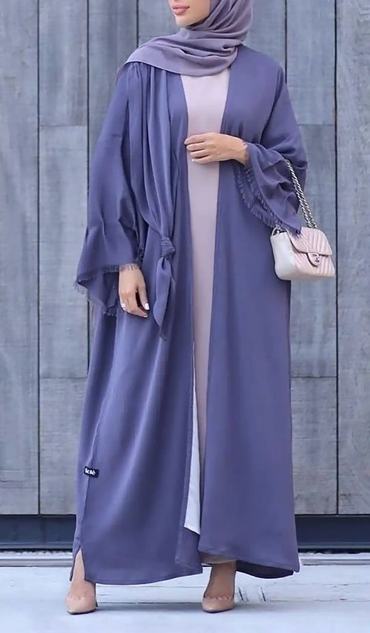 مانتو عبایی آستین دار