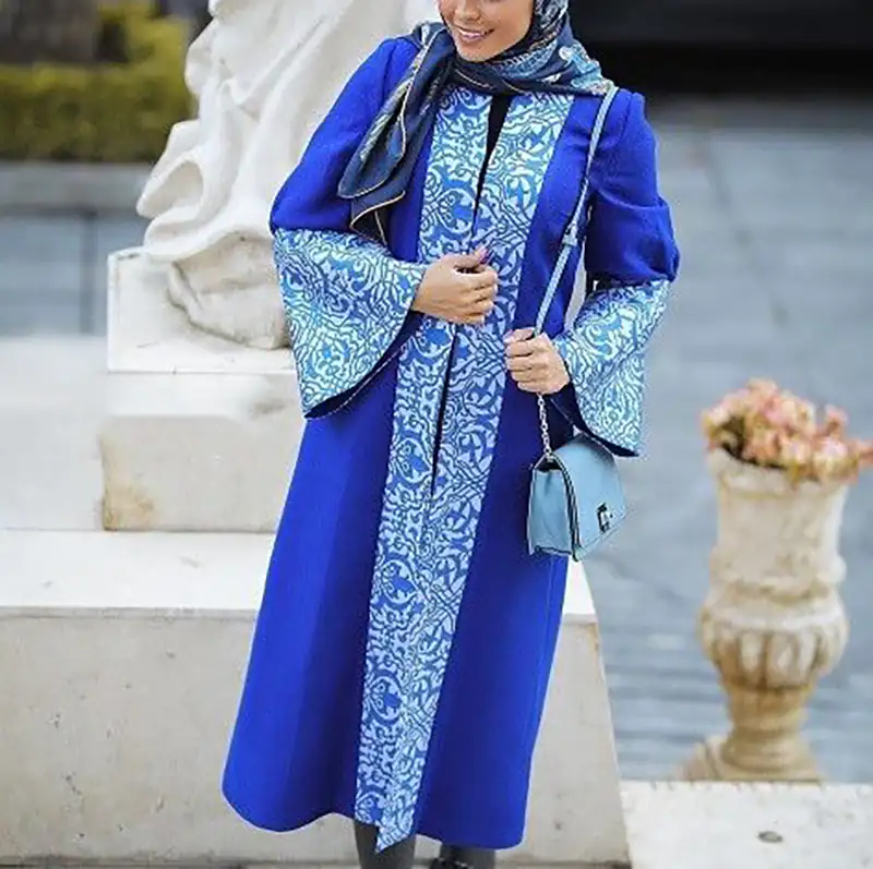 مانتو مجلسی سنتی طرح کاشی