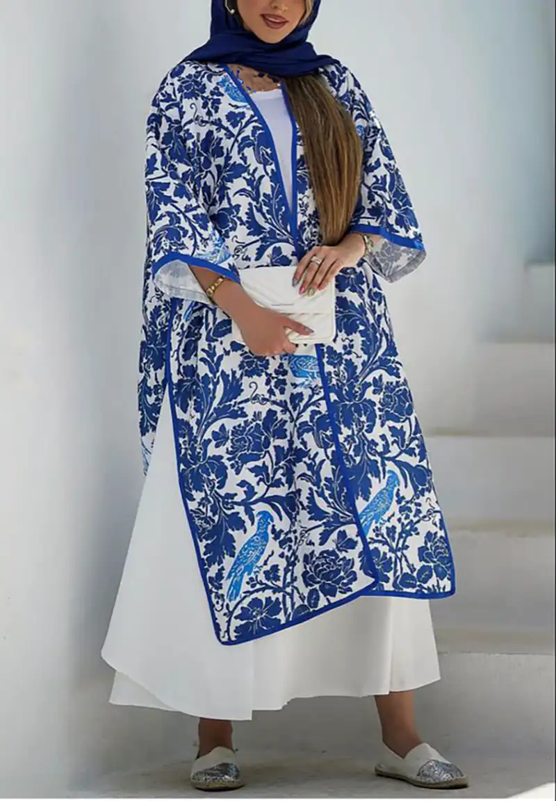 مانتو مجلسی سنتی طرح کاشی