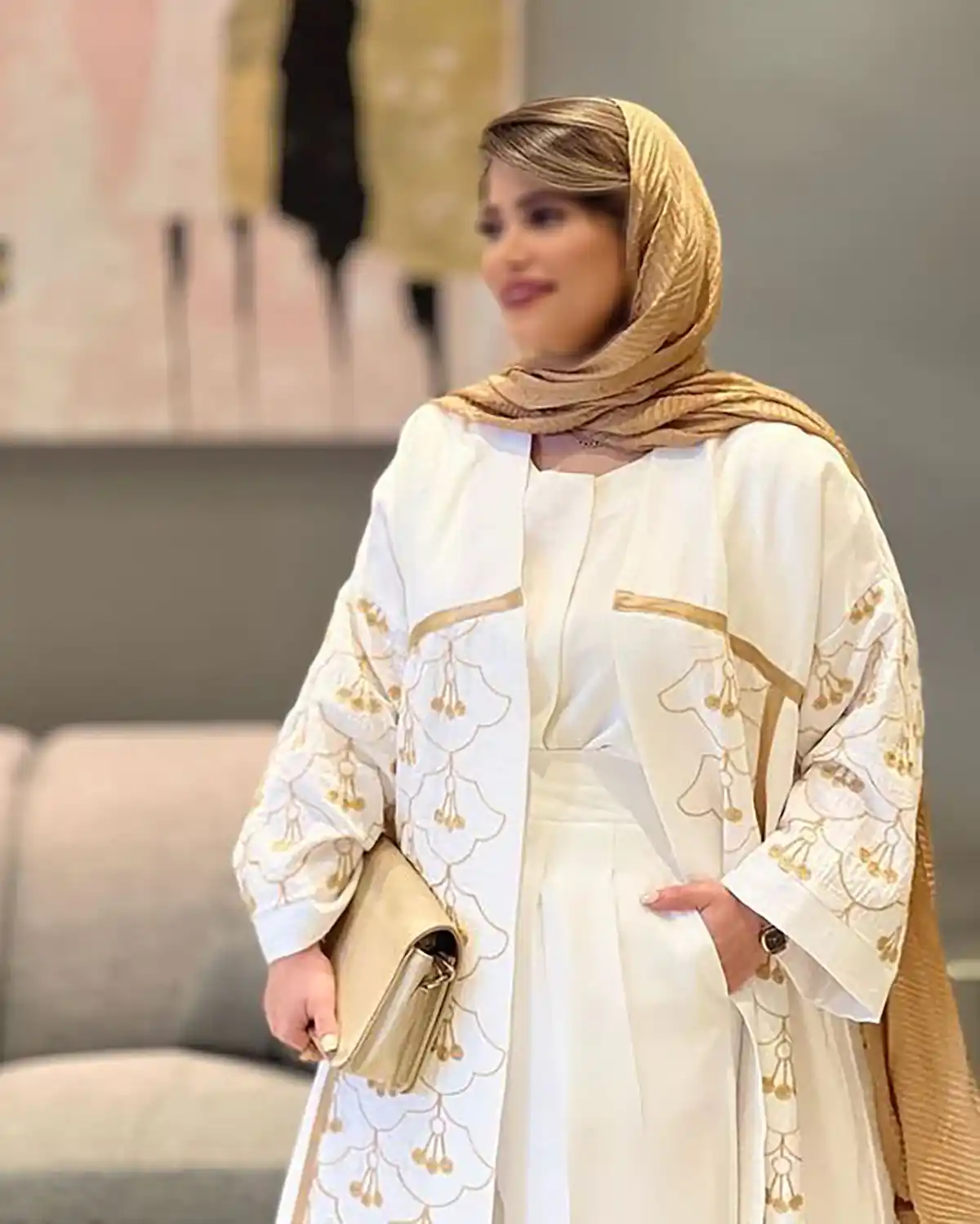 مانتو شیک لینن داماسک