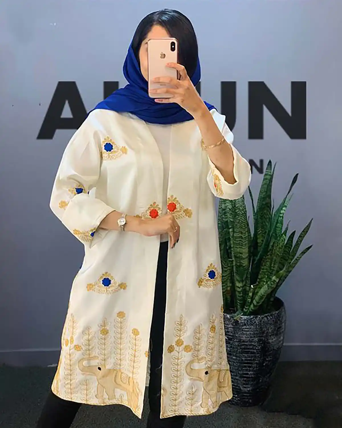 مانتو شیک لینن داماسک