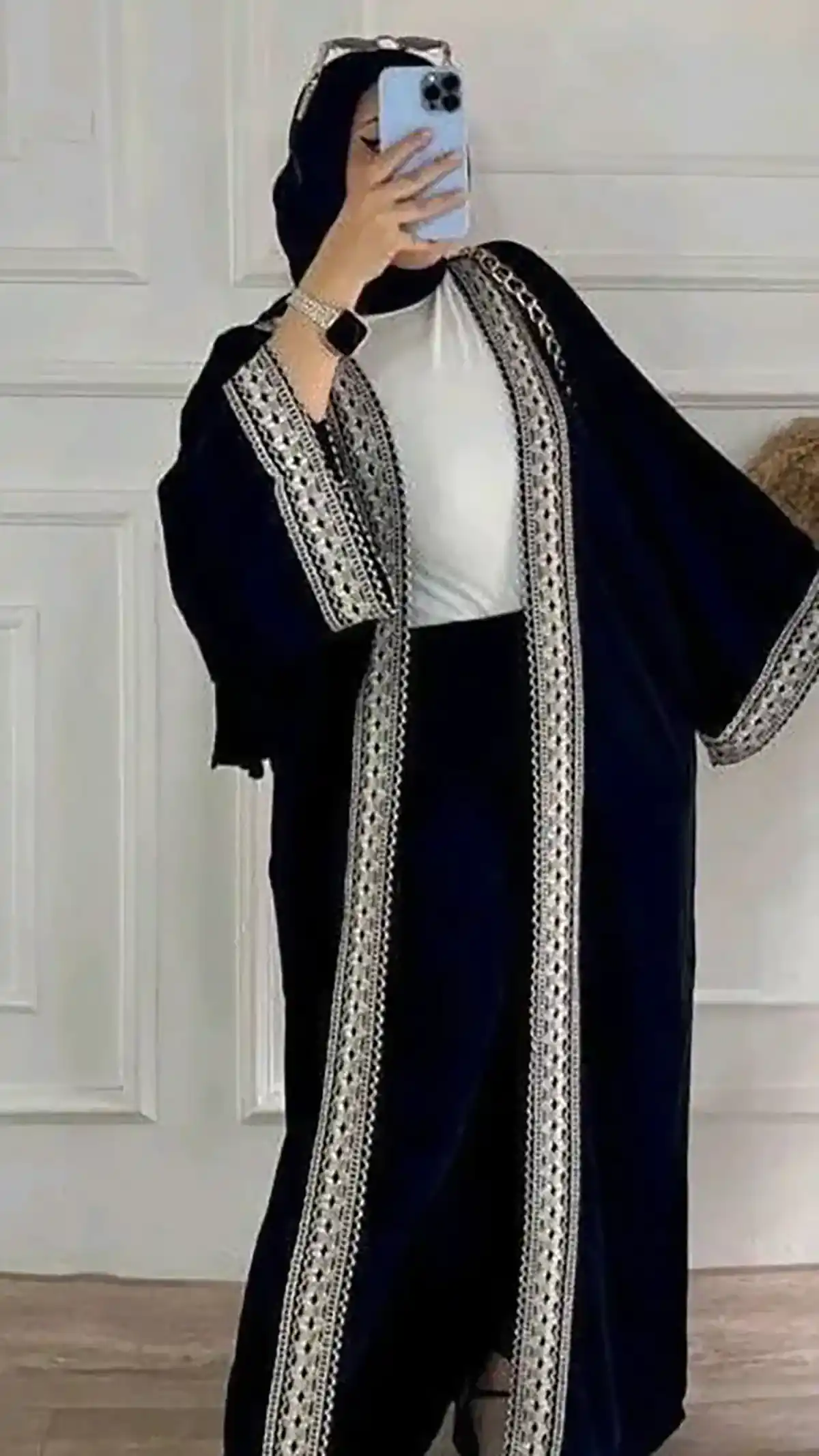 مدل مانتو کفتان مشکی زنانه