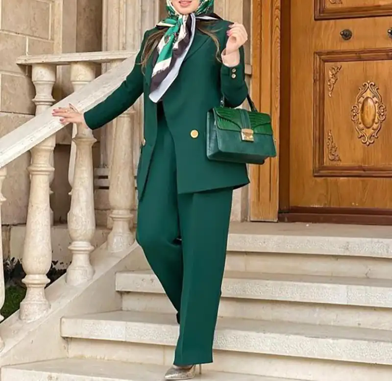 مدل مانتو ترندی سبز