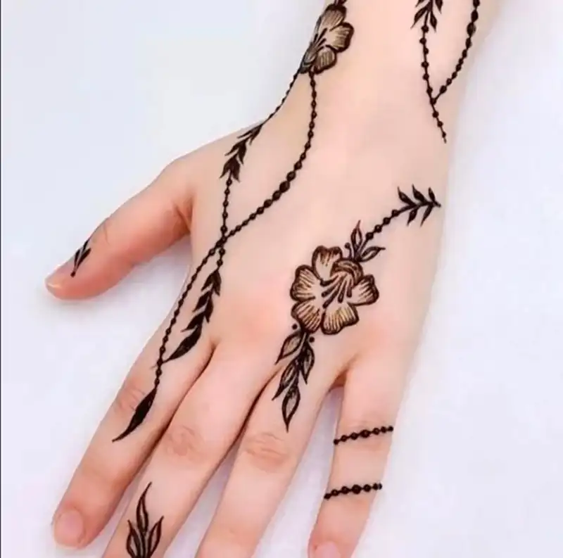 طراحی زیبا و ساده طرح حنا