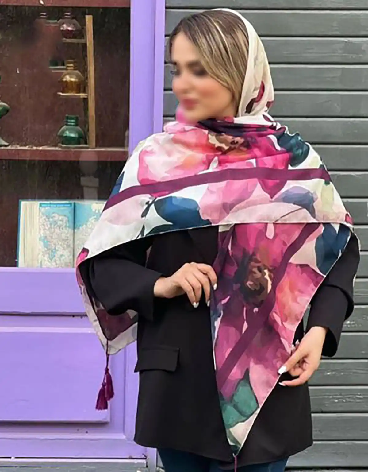 روسری نخی شیک زنانه