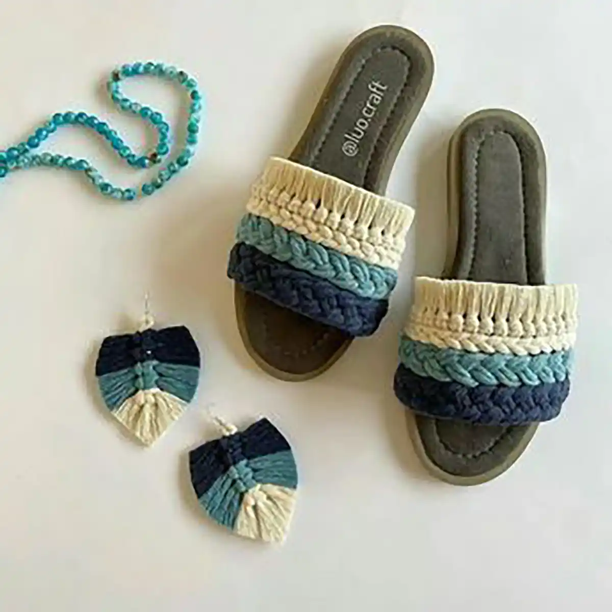 صندل بوهو مکرومه بافی