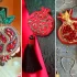 سنجاق سینه انار سنگ دوزی شده؛ ۱۵ ایده خلاقانه برای تزیین لباس‌ها!