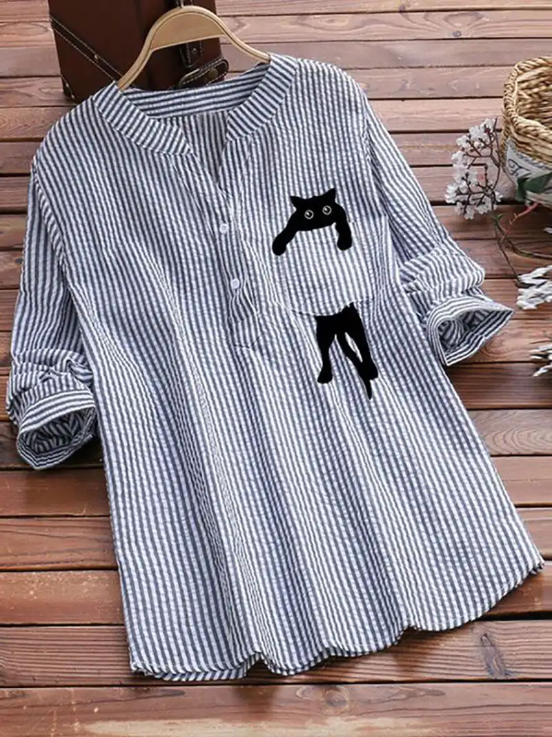 شومیز چهارخونه ریز کژوال