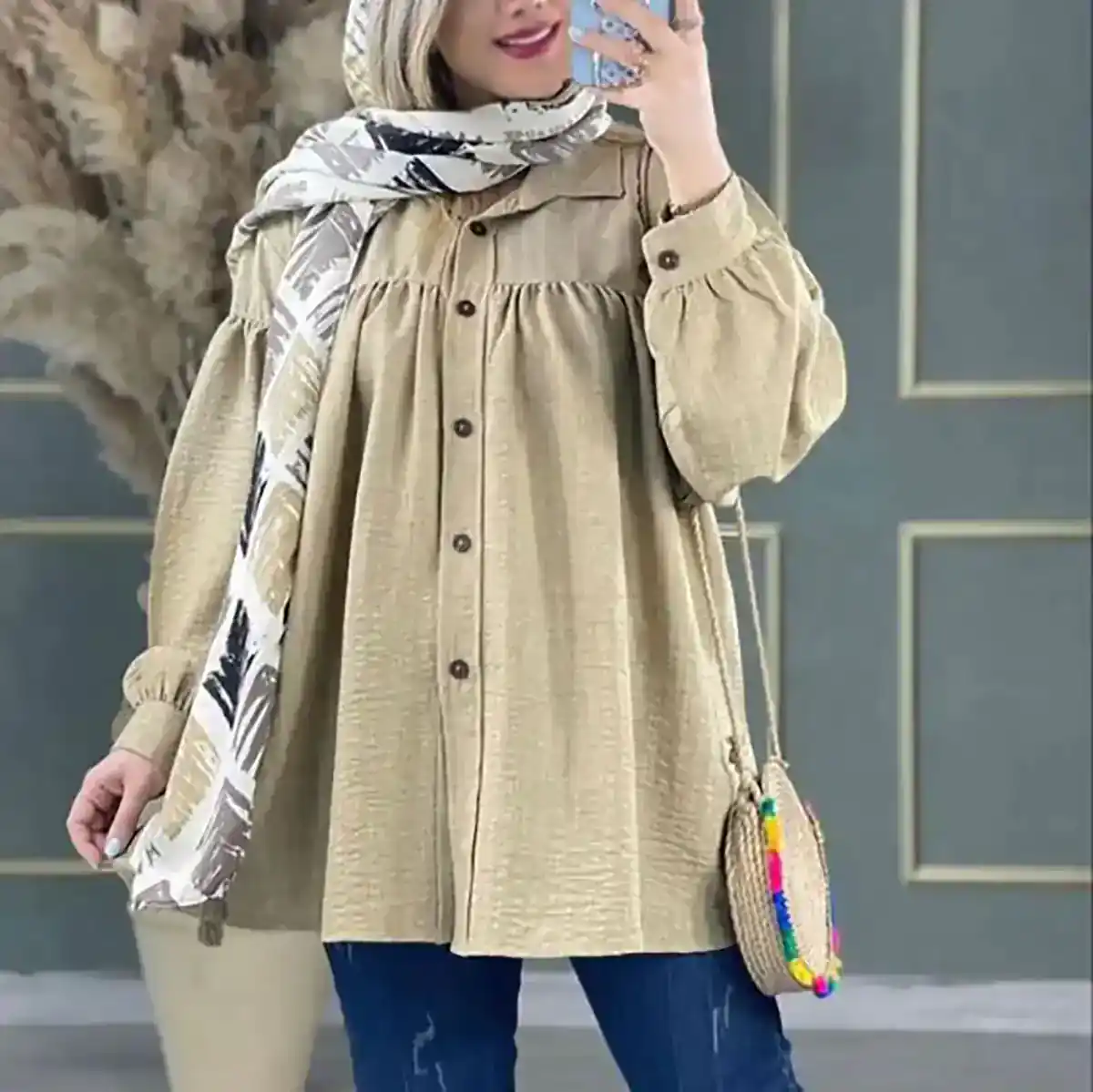شومیز مانتویی دخترانه اسپرت