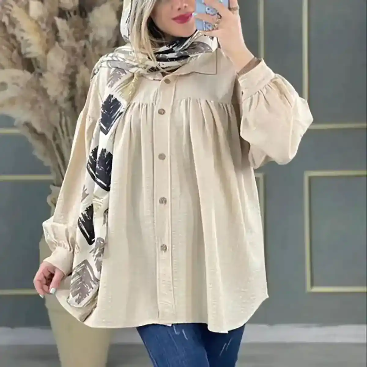 شومیز مانتویی دخترانه اسپرت