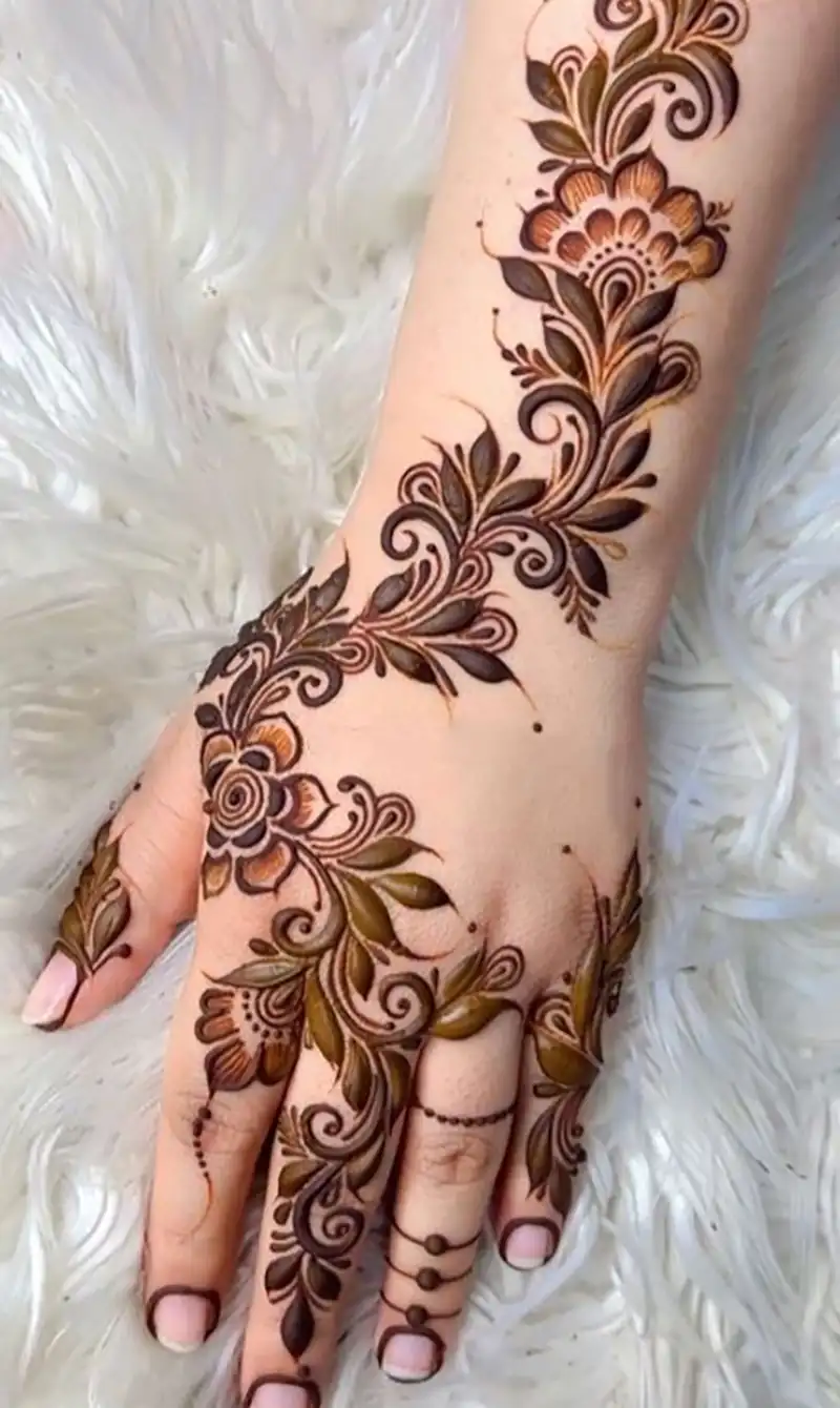 طرح حنا روی دست