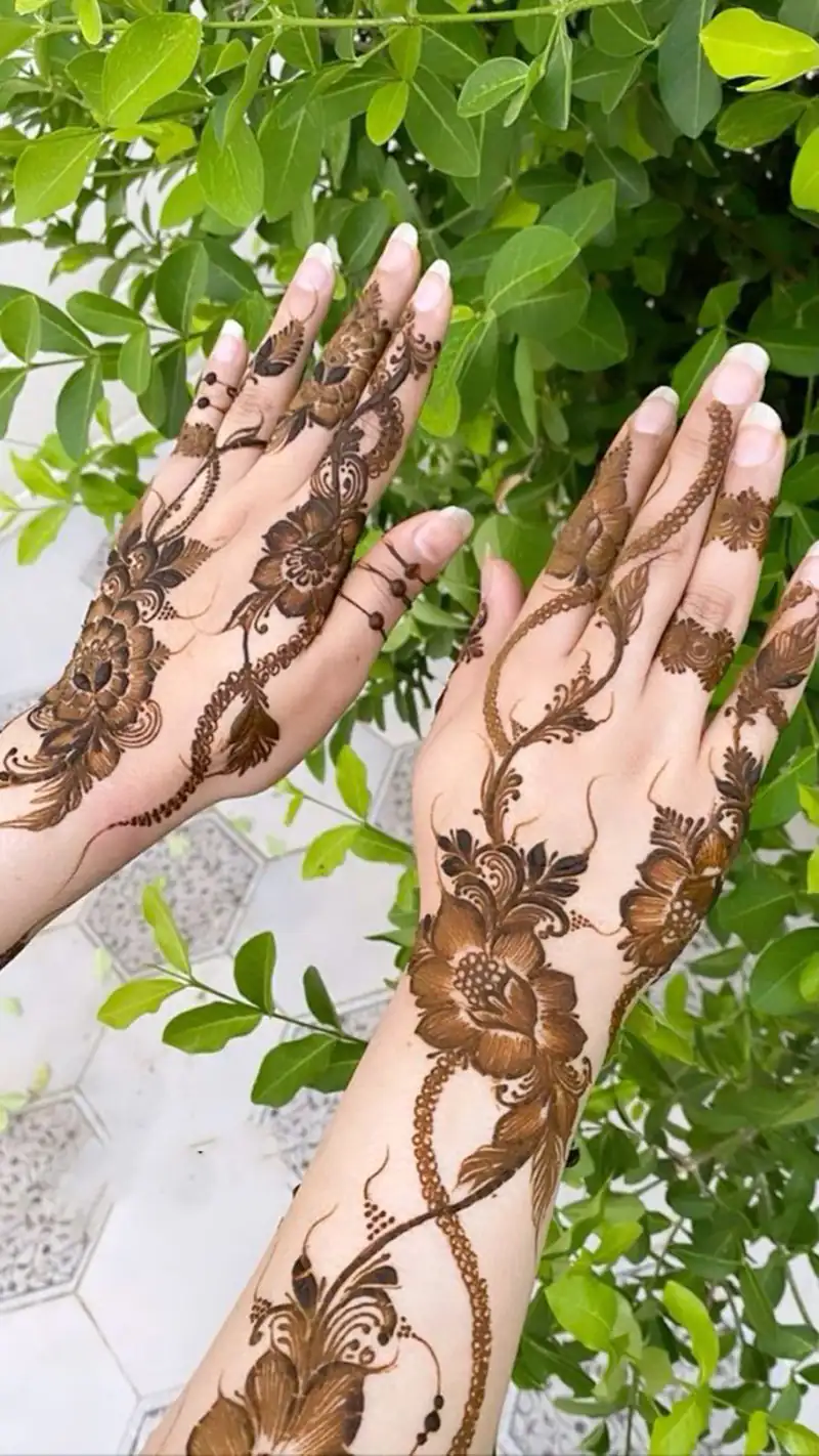 طرح حنا روی دست