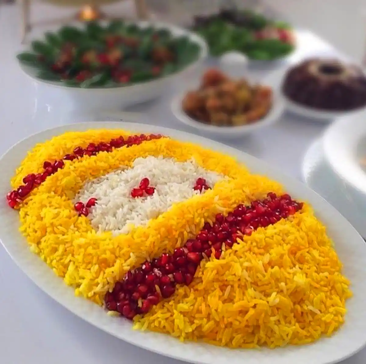 تزیین برنج زیبا و ساده